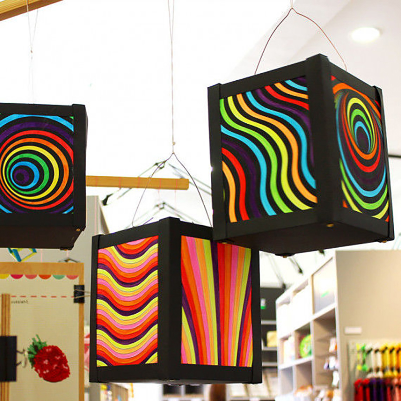 Op-Art Illusionen Laterne Op-Art Illusionen Laterne